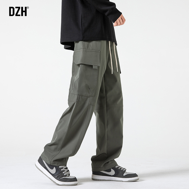 Green nurse uniform, summer thin trousers, loose straight fit