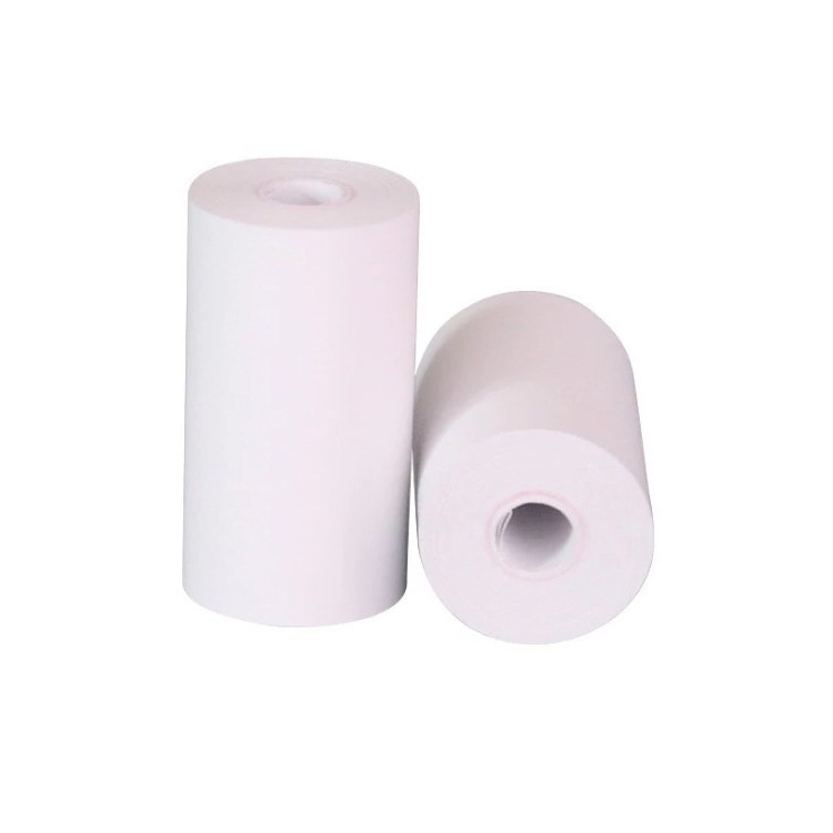 Impresora de errores de papel de impresión adhesivo 57X25 sin núcleo de papel de recibo de supermercado para llevar papel de impresión adhesivo