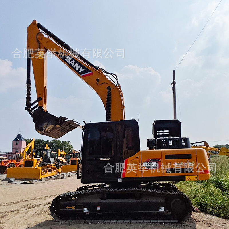 Excavadora SY215C, excavadora de orugas, excavadora Sany, excavadora transfronteriza en stock