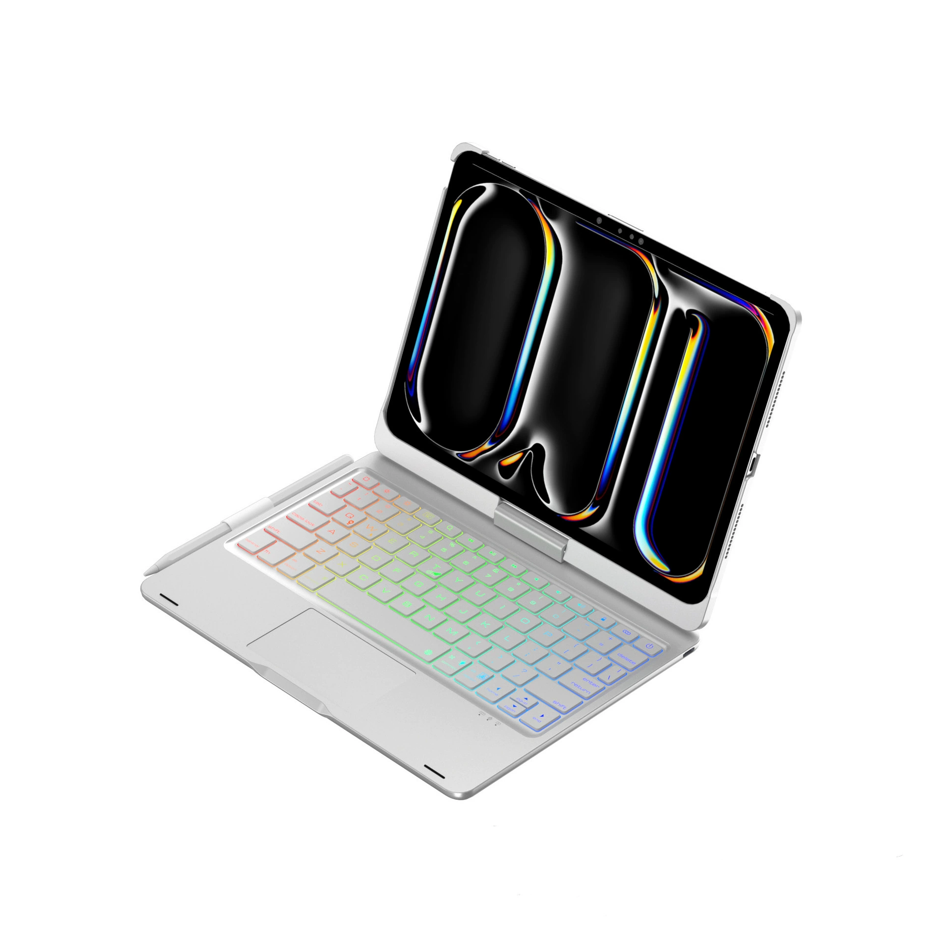 Подходит для клавиатуры iPad 10.2 защитный чехол 10.9 цветная подсветка клавиатуры pro11 вращающаяся сенсорная клавиатура mini6