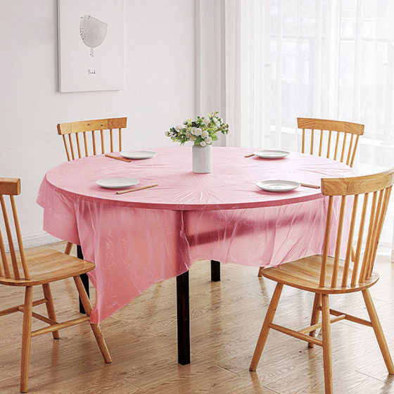 Wholesale disposable tablecloth plastic red tablecloth PE film tablecloth wedding banquet tablecloth 10 sheets/bag
