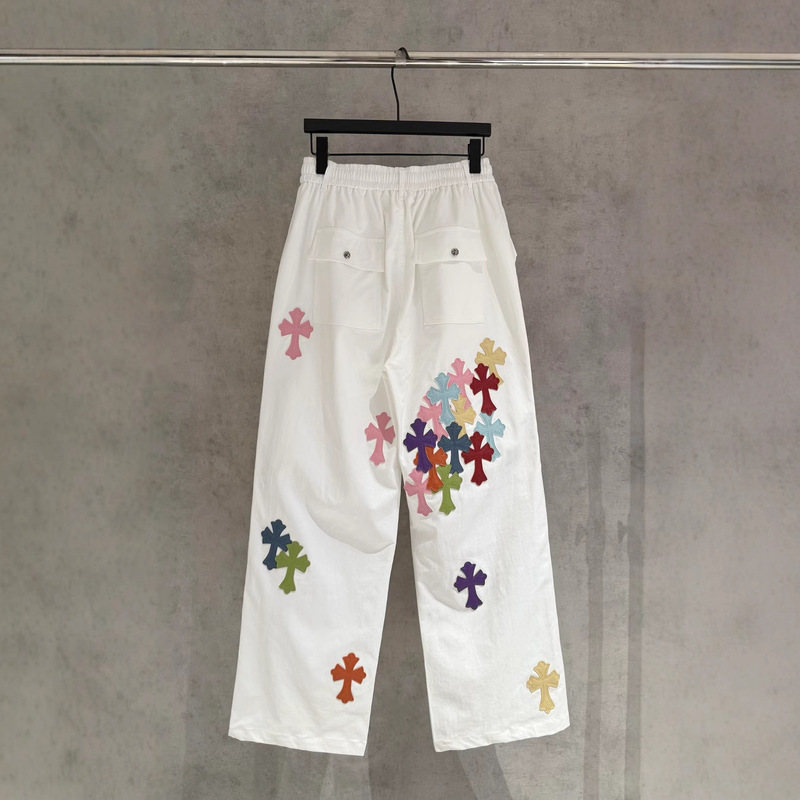 CH Crowe Four Seasons の新しいカラフルなカーフスキン クロス カジュアル パンツの正しいバージョン カップル モデル ドロップシッピング|undefined
