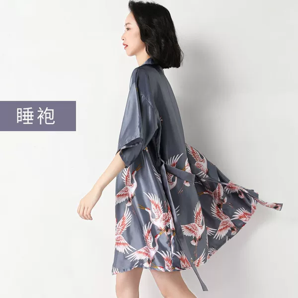 Short single gown - gray