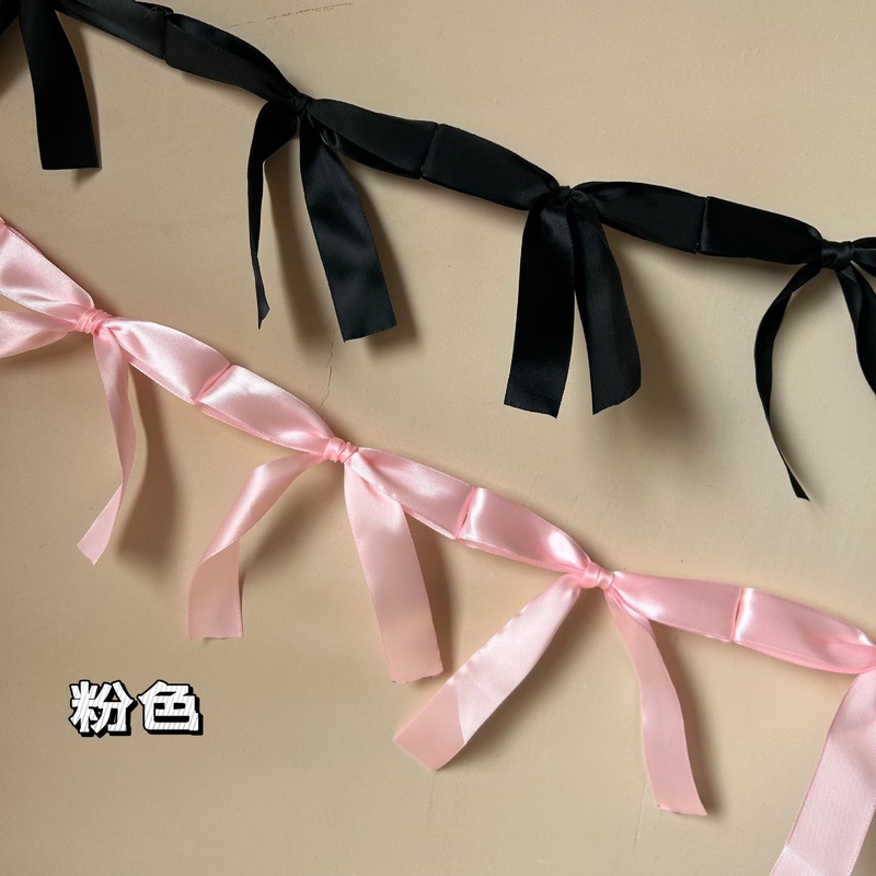 跨境ins儿童生日房间装饰布置蝴蝶结成品拉旗横幅 生日派对用品|undefined
