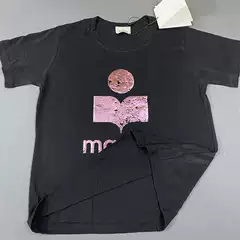 New Arrival Mar T-Shirt - Linen Slub Cotton Women's Short Sleeve Retro Logo Summer T-Shirt
