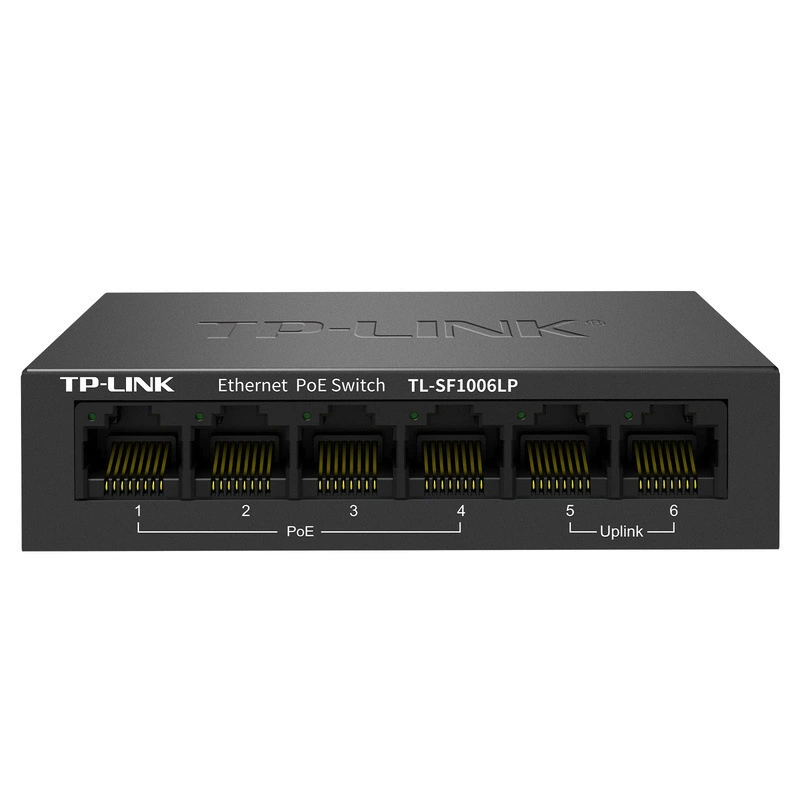TP-LINK TL-SF1006LP 6 портов переключатель 4 порта POE питание безопасность мониторинг сеть полупроводниковый?