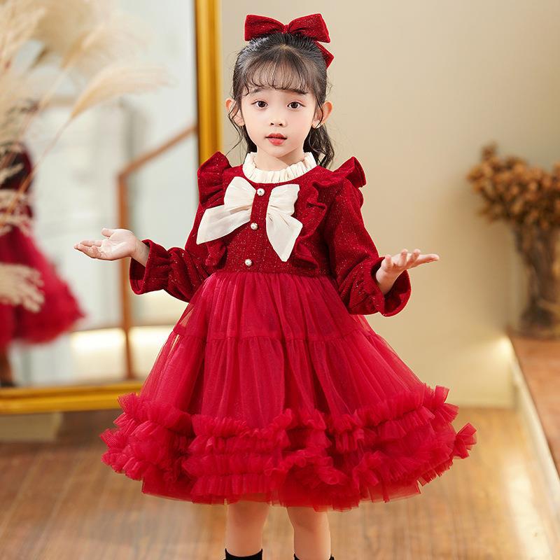 2025 New Spring Tutu Skirt for Middle and Large Children, Fashionable Spring Style Girls' Dress, Mesh Children's Clothing, Children's Princess Skirt