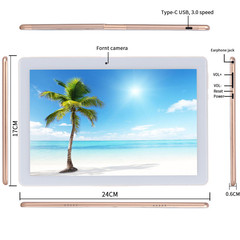 10.1inch タブレット PC SC9863 フルネットワーク通信越境学習機メーカー 4G 通話 Android 9 システム