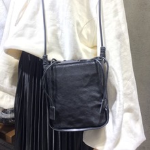 森系小包斜挎包真皮包包进口植鞣羊皮包包简约女式单肩包