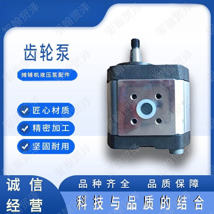 摊铺机刮板振动齿轮泵铣刨机压路机双联转向齿轮泵清扫车齿轮泵