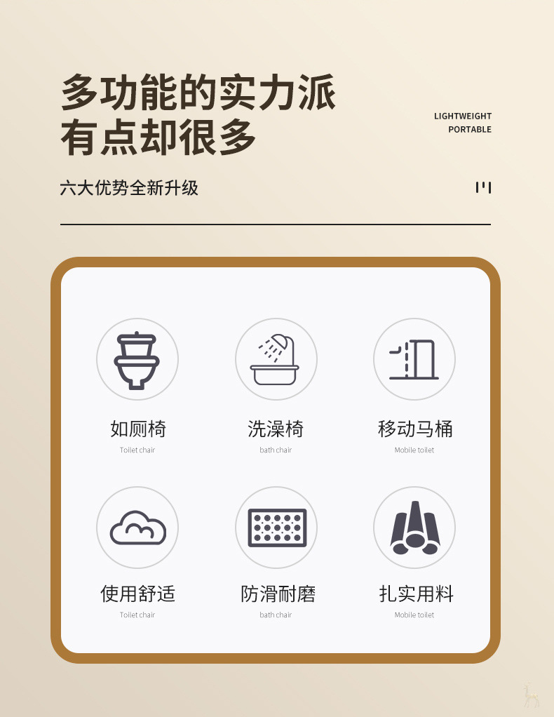 Folding stainless steel toilet seat, elderly and pregnant women's toilet seat, squat toilet chair, toilet bowl, universal mobile toilet seat for patients Specification drawing