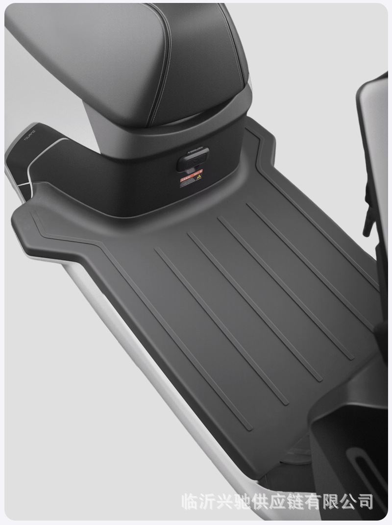 Suitable for Yadi Guanneng White Shark 90S70S Electric Vehicles, Tpe Material Foot Mats Are Upgraded to Be Waterproof, Wear-Resistant, and Thickened
