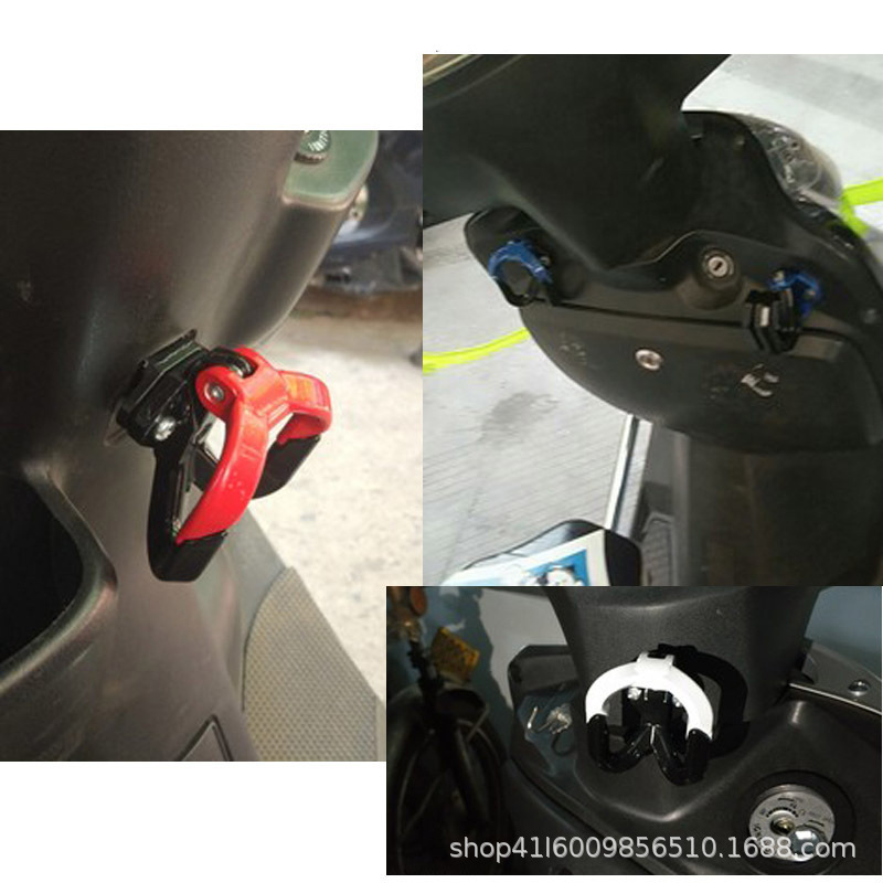 Electric car motorcycle multi-function Hook modified helmet storage universal double hook aluminum alloy