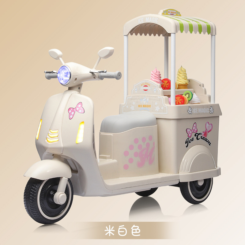 Hielo eléctrico para niños triciclo para niños niños niñas coche de juguete recargable control remoto de música iluminación