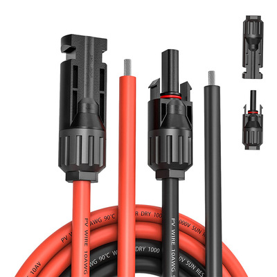 2.5/4.0/6.0mm2光伏太阳能专用电缆连接器防水IP67MC4光伏电缆延