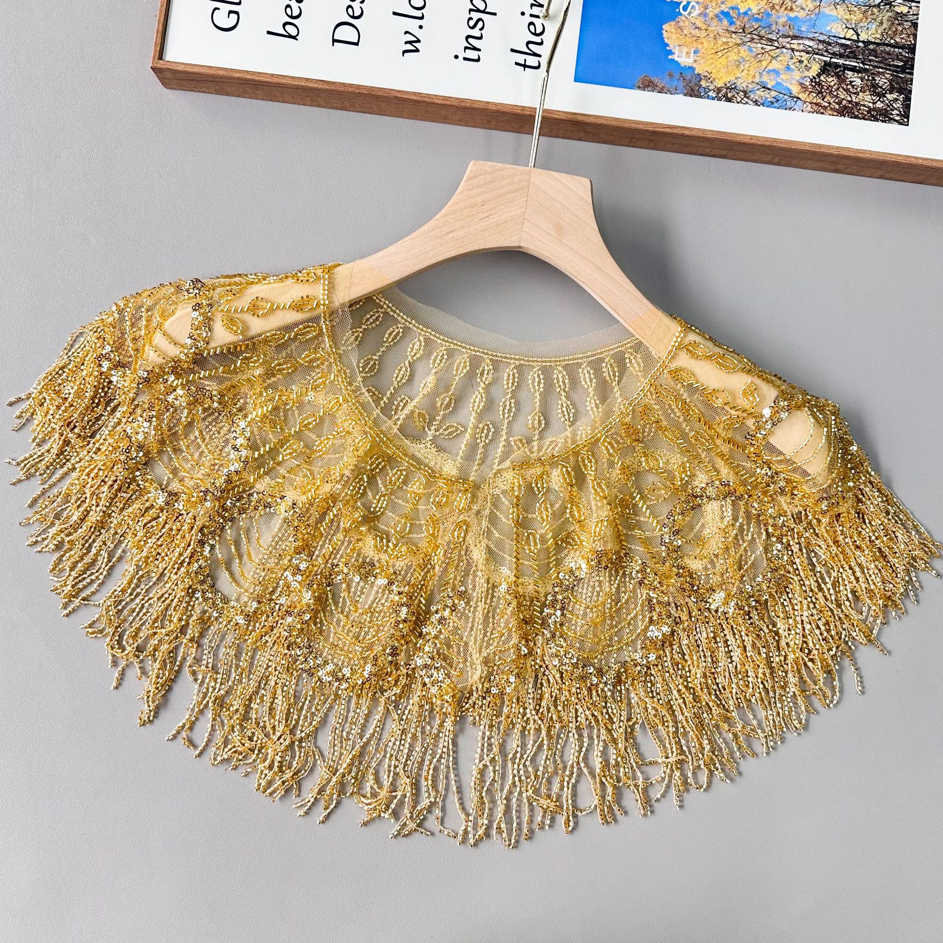 Estilo étnico, moda, cuello exterior, cuello, cuello falso, vestido de mujer de cuatro estaciones, cuello decorativo, lugar