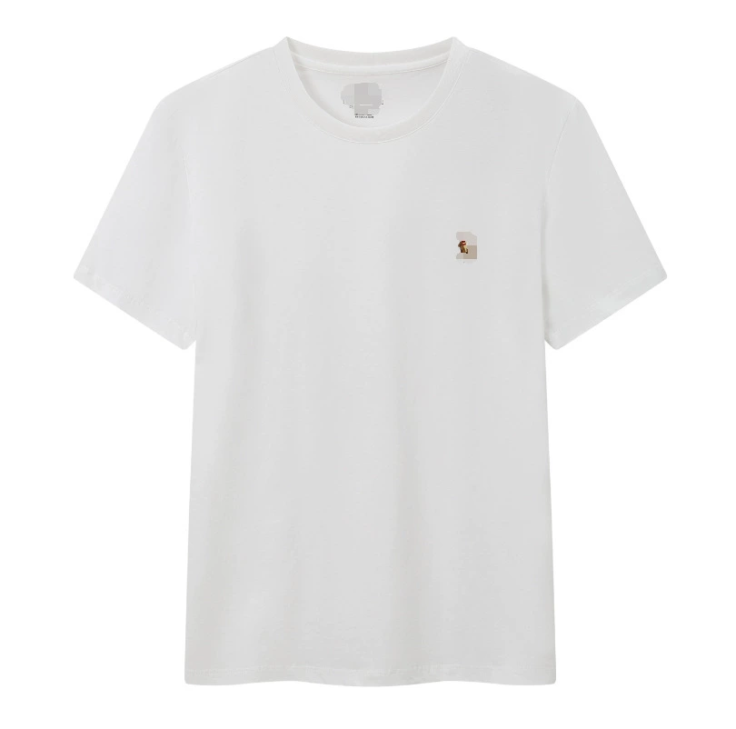 Летняя маленькая цветная лошадь мужская футболка с коротким рукавом с коротким рукавом тонкая хлопчатобумажная вышивка RL повседневная дикая спортивная сплошная топ