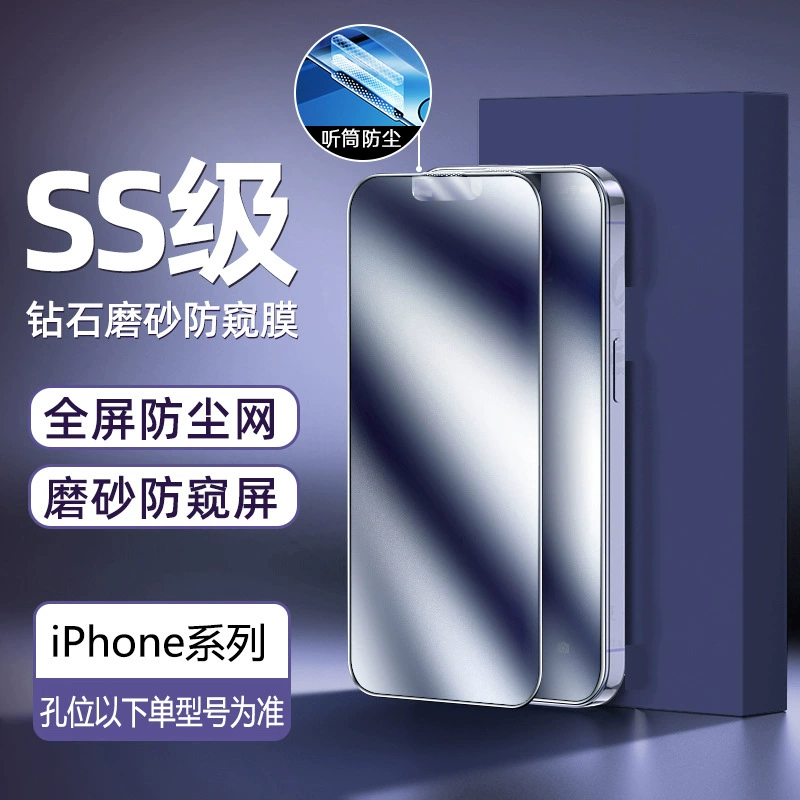 Защитное стекло (Apple) iPhone 12–15 серии, 9D полноэкранное 6.1/6.7 дюйма, варианты приватности/синие фильтры
