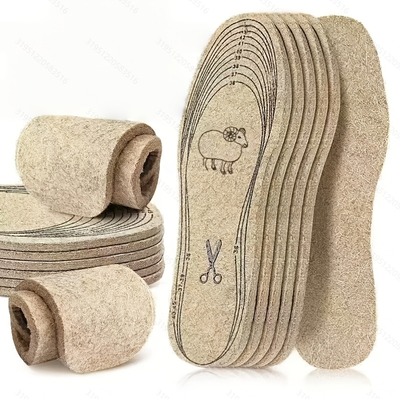 Wholesale Felt Insoles, Light Gray Thick Felt Insoles, Camel Wool Felt Insoles, Can Be Cut to Any Size and Can Be Labeled