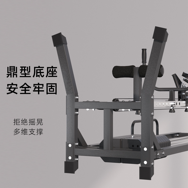 Equipo de fitness multifuncional todo en uno con forma de pájaro para uso doméstico, de una sola estación, con estructura de pórtico para entrenamiento aeróbico completo.