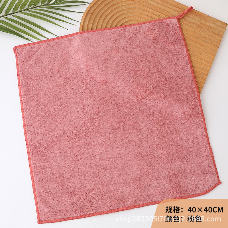 Cocina gruesa paño absorbente, paño de limpieza doméstico, toalla de coral, toalla de toallas de toallas de limpieza
