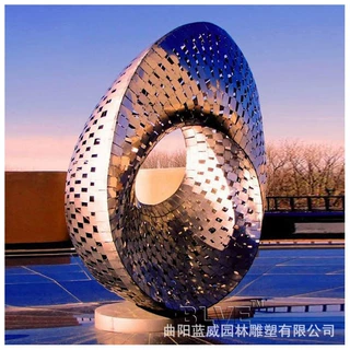 工厂定制不锈钢镂空雕塑 金属水景大型广场学校公园标志雕塑摆件