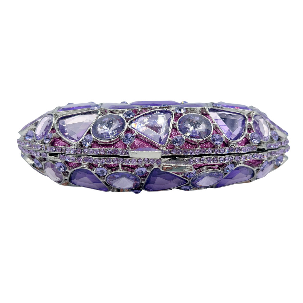 Bolso de piedra de cristal transfronterizo bolso de cena de diamantes de cristal de mano bolso de mujer cadena de hombro bolso de cena