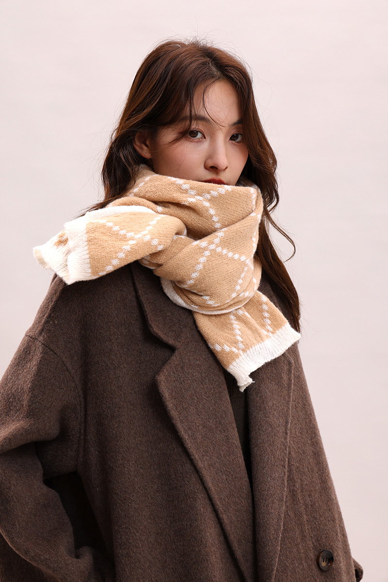 Paar-Stil für Frauen im Winter, verdickte koreanische Version, warm und luxuriös, Geburtstagsgeschenkschal für Männer_voghion.com