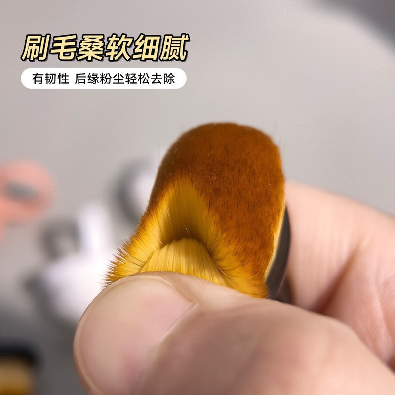 工厂现货戒指款美甲粉尘刷美状工具指扣式细密软毛刷指甲扫灰|undefined