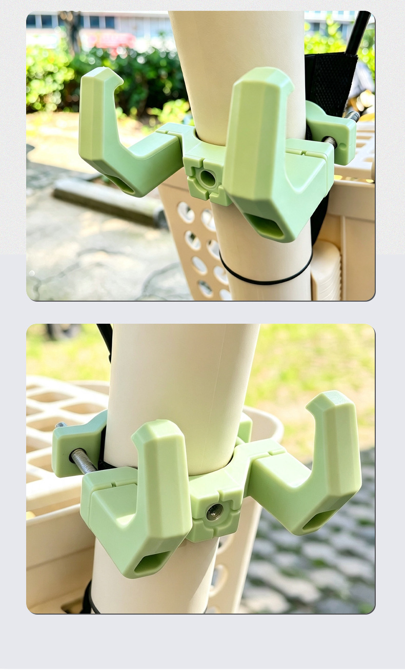 Universal front-mounted hook for electric bikes, no drilling required, enlarged and thickened, heavy-duty load-bearing hook for electric vehicles