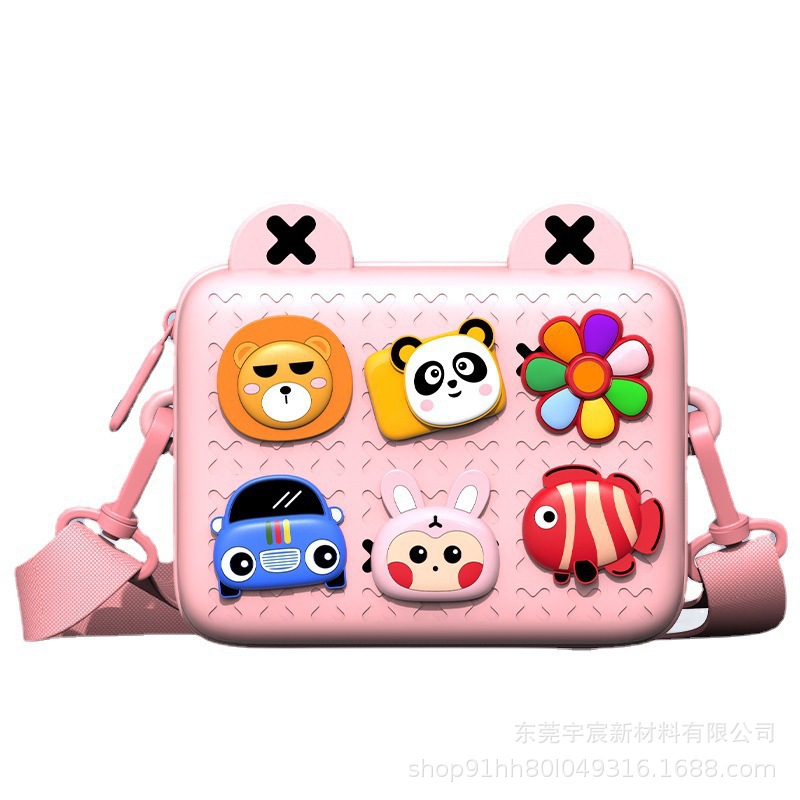 Mochila infantil, mochila de hombro, mochila de dibujos animados para bebés en jardín de infantes, regalo DIY del año del buey.