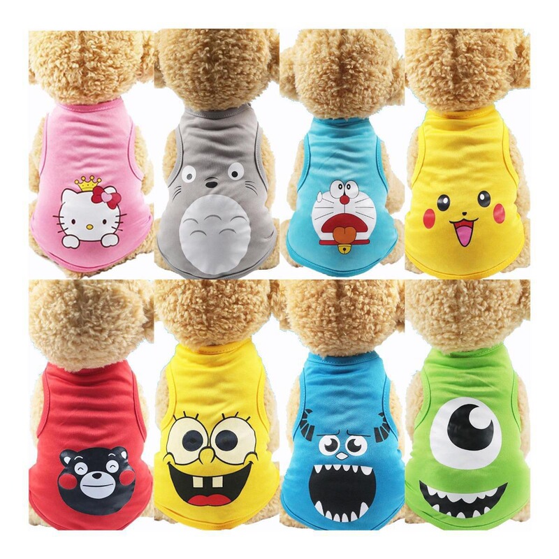 Small dog clothes small dog funny cat than bear method doo Bome small dog summer summer vest thin