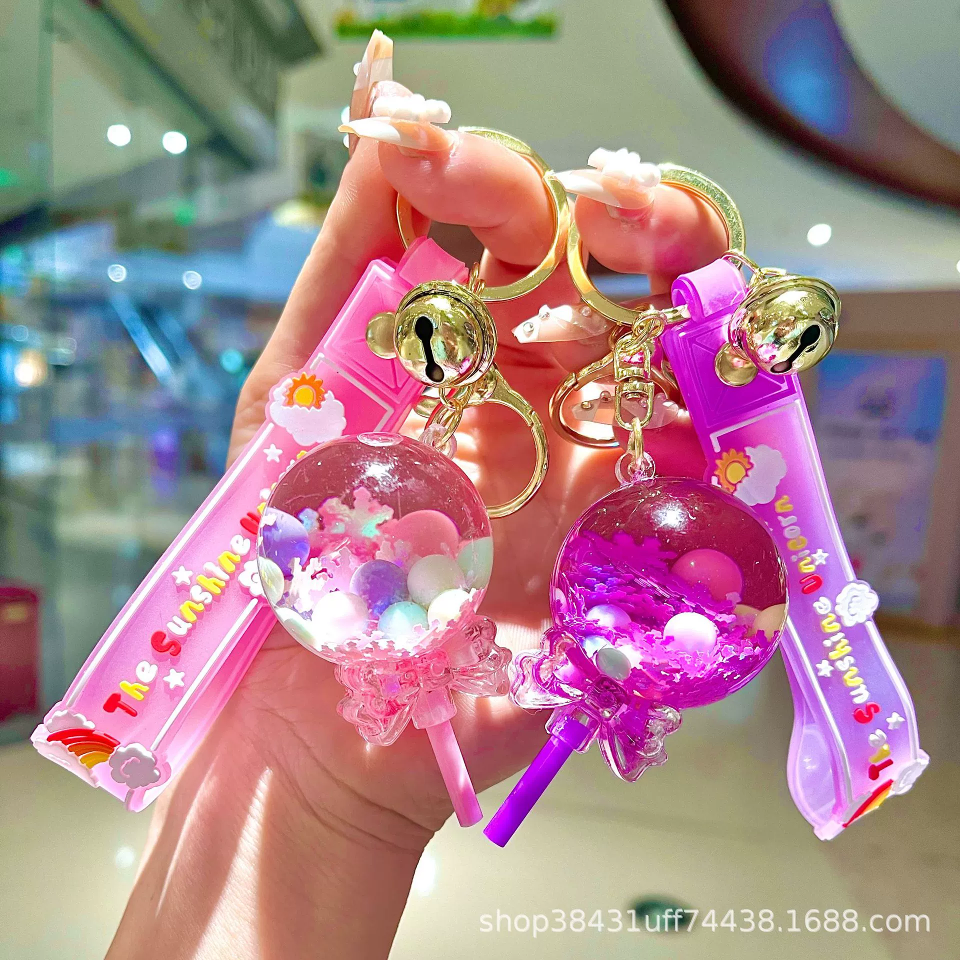 Acrylic keychain, pendant for keys