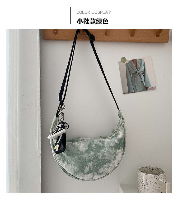 Korean Style Hit Color Shoulder Diagonal Canvas Bag Wholesale Nihaojewelry display picture 2