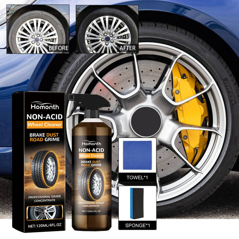 Homonth Car Tire Cleaner Set Wheel Hub Refurbishment Cleaning Polishing Maintenance Multi-Purpose Cleaning Agent Homonth Car Tire Cleaner Set Wheel Hub Refurbishment Cleaning Polishing Maintenance Multi-Purpose Cleaning Agent