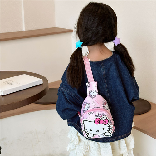 New children's chest bag, Lulumi cartoon, unisex shoulder bag, cute baby single-shoulder bag, cross-body small backpack