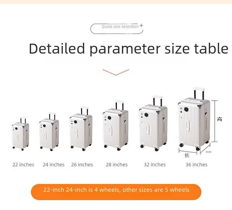 Large Capacity Student Trolley Case 28 Inch Brake Universal Wheel Luggage for Men and Women Password Zipper Suitcase 32