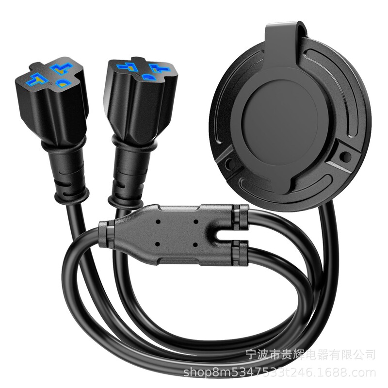 Production of 20A 125V Ac Port Plug, Power Socket, Ac Waterproof Power Socket Box Suitable for Rvs