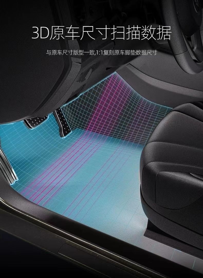 Custom-fit car floor mats, full coverage, five-seater, double-layer, universal, odorless, dirt-resistant, and wear-resistant