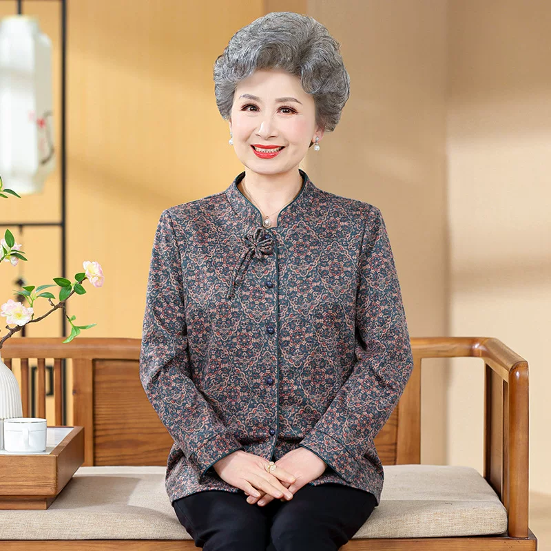 Весенняя рубашка, осенняя куртка для мамы, 60 лет