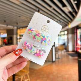 儿童发夹女孩可爱卡通流沙发卡bb夹宝宝不伤发女童刘海夹头饰发饰