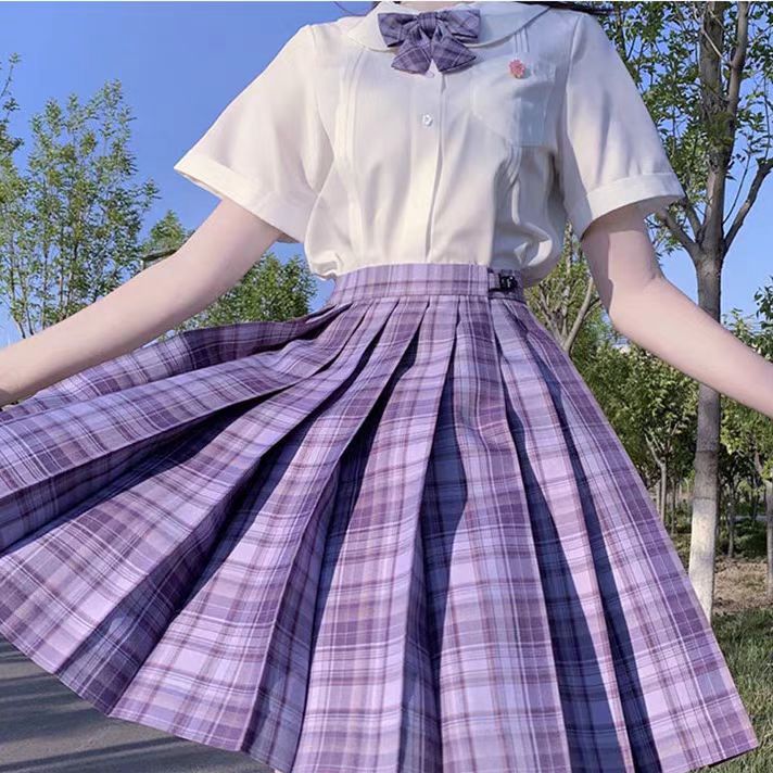 Виноградная Сода (одинарная клетчатая юбка)