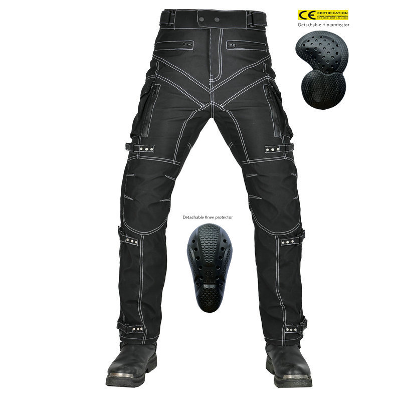 [Cross-border] VOLERO Motorcycle Four Seasons Anti-fall Riding Pants Multi-bag Waterproof Anti-fall Stretchable High Waist Motorcycle Pants