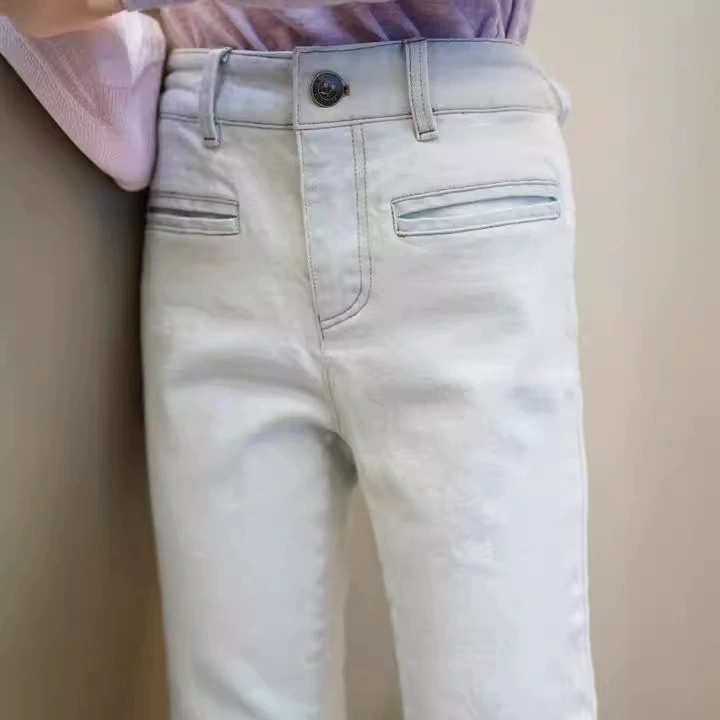 Summer children's light and thin blue denim jeans, (Physicals)