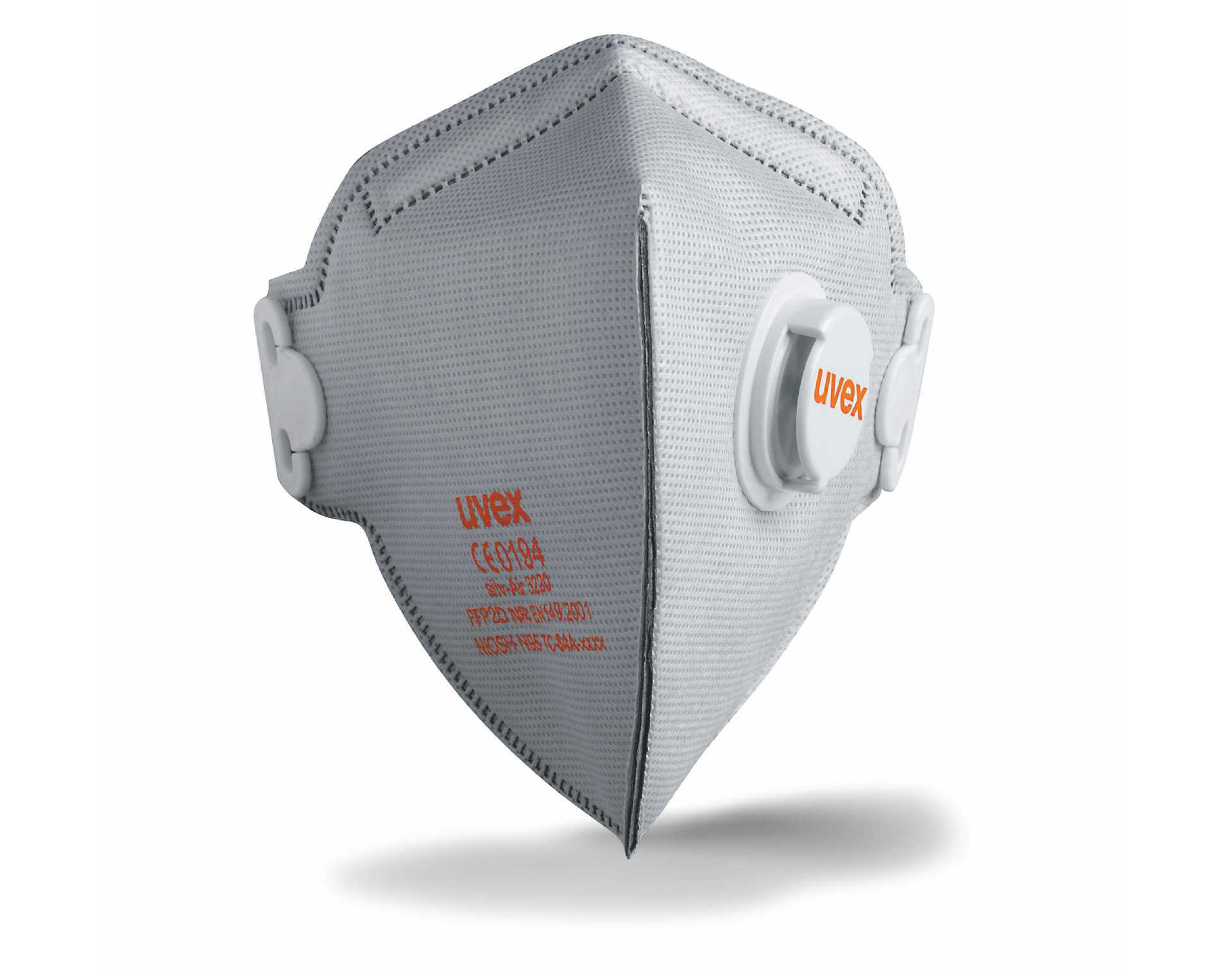 UVEX优唯斯8733220带阀FFP2折叠式防尘口罩