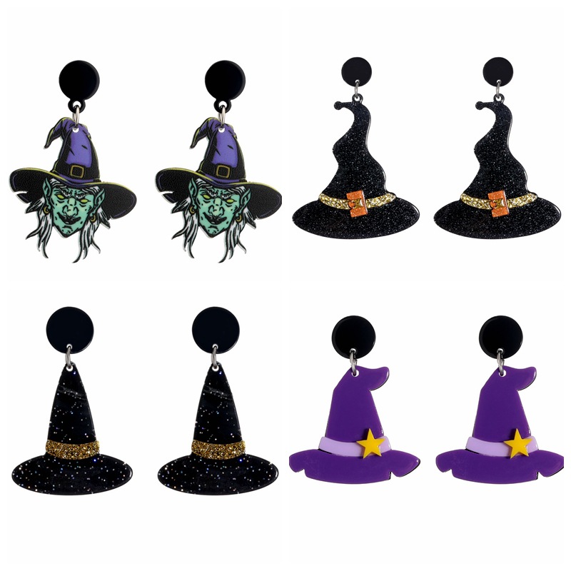 Europa y América transfronteriza ins Halloween acrílico serie espárragos gancho de La Oreja sombrero divertido de dibujos animados de las mujeres