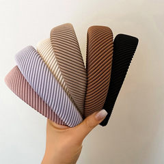 New Autumn/Winter Chunky Fleece Cotton Rhombus Plaid Headband - Simple and Versatile, Fashionable and Bestselling Accessory