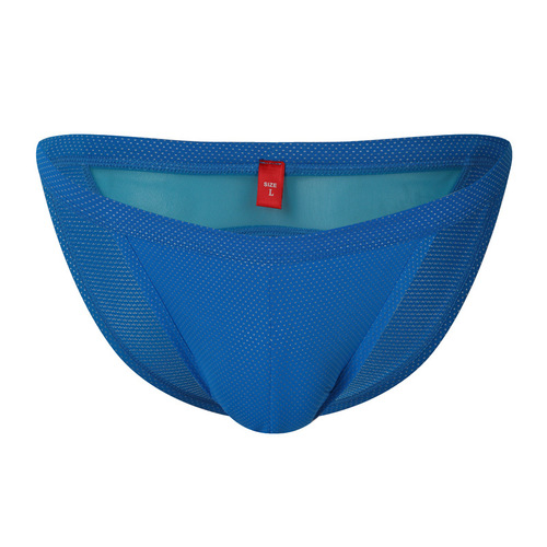 CSGS European and American new men's high-cut swimming trunks nylon carry points large bag beach leisure hot spring briefs
