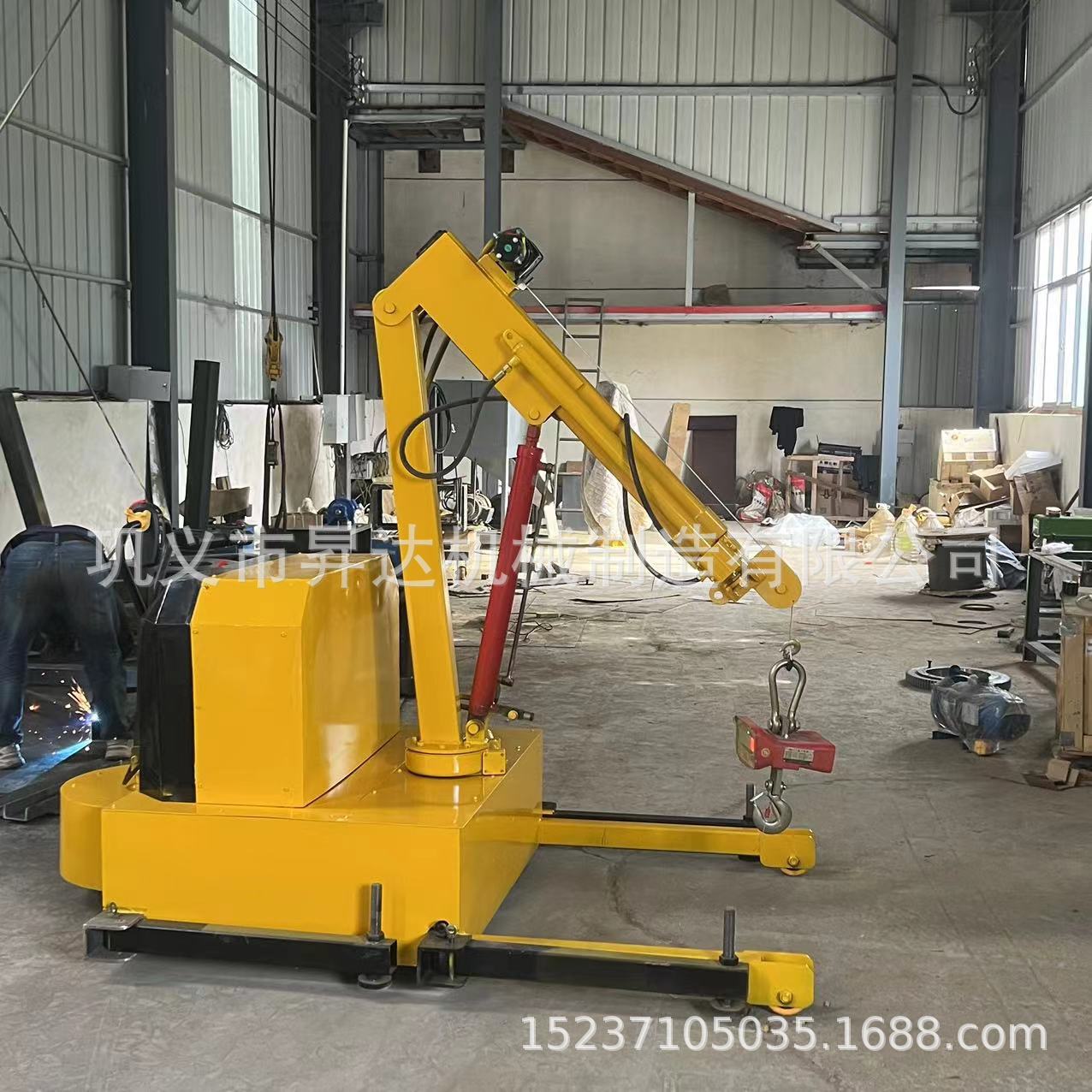 昇达机械 全液压移动仓库模具吊装机移动液压小吊车 液压移动吊机