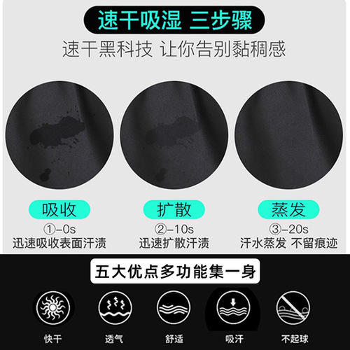 Men's Gym Clothes Running Exercise Set Tight Clothing Basketball Training Apparel Morning Run Suit Summer 5-Piece Set